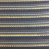 4 Yard Piece of Brown/Blue/Yellow Stripe Heavy Woven Upholstery Fabric | Home Decor | 54 inch Wide