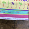 Tropical with Flamingos Border Print in Mint / Pink / Purple | Playa Sur by Free Spirit | Quilting Fabric | 100% Cotton | 44 wide | By the Yard