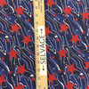 Stars in Red on Blue | Patriotic | Quilting Fabric | 100% Cotton | 44 wide | By the Yard