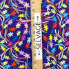 Cut Out People with Confetti in Blue / Purple / Red / Yellow | Quilting Fabric | 100% Cotton | 44 wide | By the Yard