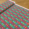 Buttons and Stripes in Red/Green and Black | Quilting Fabric | 100% Cotton  | 44 wide | By the Yard | 3171