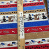 Fetch Dogs Border Print in Blue / Red / Brown | Quilting Fabric | 100% Cotton | 44 wide | By the Yard