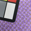 Tiny Daisies | Purple with Metallic Gold | Quilting Fabric | 100% Cotton | 44" Wide | By the Yard