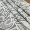 Darcy in Taupe | Contemporary Leaves in Taupe and Off White | Upholstery Fabric | 54" Wide | By the Yard