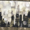 Cityscape Art Panel 24x44 | Brown / Black | Quilting Treasures | Quilting Fabric | 100% Cotton | 44 wide | By the Panel