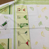 Happy Hour Apron Panel 36x44 | Green / Yellow | Quilting Fabric | 100% Cotton | 44 wide | By the Panel