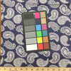 Bandana Paisley on Navy Blue | Quilting Fabric | 100% Cotton | 44 wide | By the Yard 3584