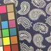 Bandana Paisley on Navy Blue | Quilting Fabric | 100% Cotton | 44 wide | By the Yard 3584