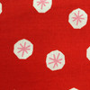 Deco Dots White / Pink on Red | Quilting Fabric | 100% Cotton | 44 wide | By the Yard