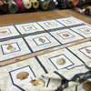 Seashell Block Panel | 22x44 | Quilting Treasures |  | 100 % Cotton | Quilt Panel | Sold By The Panel