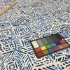 Brushstroke Geo in Royal Blue and White | R-SCALA SAPPHIRE | Upholstery Fabric | Regal Fabrics Brand | 54 inch Wide | By the Yard