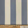Blue and White Stripes | Furniture Weight Outdoor Friendly Fabric | 100% Acrylic  | 54" Wide | By the Yard
