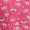Baby Sharks in Pink and White | Juvenile Flannel Fabric | 44 Wide | 100% Cotton | By The Yard 100