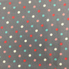 Deco Dots in Grey / Red / Blue | Juvenile Flannel Fabric | 44 Wide | 100% Cotton | By The Yard 101