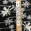 Palm Trees in Black and White | Flannel Fabric | 44 Wide | 100% Cotton | By The Yard 106