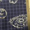 Space Grid in Navy Blue and White | Juvenile Flannel Fabric | 44 Wide | 100% Cotton | By The Yard 147