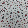 Holiday Penguins in White / Red / Gold / Black | Juvenile Flannel Fabric | 44 Wide | 100% Cotton | By The Yard 153
