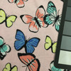 Butterflies in Pink / Blue / Yellow | Juvenile Flannel Fabric | 44 Wide | 100% Cotton | By The Yard 157