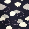 Clouds in Navy / Pink / White | Juvenile Flannel Fabric | 44 Wide | 100% Cotton | By The Yard 179