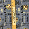 U.S. Navy in Blue / Black / Yellow | Quilting Fabric | 100% Cotton | 44 wide | By the Yard 5125