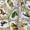 Fall Retreat | Postcards | Maine Wildlife | Quilting Fabric | 100% Cotton | 44 wide | By the Yard 5282 2