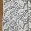Darcy in Taupe | Upholstery & Heavy Curtain Fabric | Contemporary Leaves in Grey and Off White | 54 wide | By The Yard