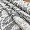 Darcy in Taupe | Upholstery & Heavy Curtain Fabric | Contemporary Leaves in Grey and Off White | 54 wide | By The Yard