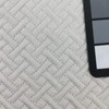 Flanders in Pearl | Upholstery Fabric | Off White Pre Quilted Lattice | 54 wide | By The Yard
