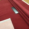Nova in Ruby  | Velvet Upholstery Fabric | Crosshatch Textured in Red | Microfiber Velvet | 54 wide | By The Yard