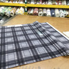 Tartan Plaid Velvet Fabric | Black and Grey | Heavyweight Upholstery | Microfiber Velvet | 54 wide | By The Yard