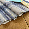 Tartan Plaid Velvet Fabric | Blue and Grey | Heavyweight Upholstery | Microfiber Velvet | 54 wide | By The Yard