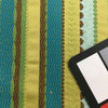 Divine Stripe in Ultramarine | Upholstery & Heavy Curtain Fabric | Decorative Stripes in Turquoise / Green / Brown | 54 wide | By The Yard