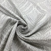 Donna in Slate | Upholstery & Curtain Fabric | Leafing Branches Ogee in Grey and White | 54 wide | By The Yard