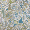 Grand Whimsey in Turquoise | Upholstery & Heavy Curtain Fabric | Paisley in Turquoise / Yellow / Off White | 54 wide | By The Yard