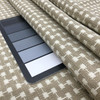 Milan in Putty | Upholstery & Heavy Curtain Fabric | Grid Design in Taupe and Off White | 54 wide | By The Yard