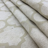 Pastis in Sand | Chenille Upholstery Fabric |  Quatrefoil in Sand | 54 wide | By The Yard