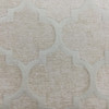 Pastis in Taupe | Chenille Upholstery Fabric |  Quatrefoil in Off White | 54 wide | By The Yard