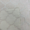 Pastis in Taupe | Chenille Upholstery Fabric |  Quatrefoil in Off White | 54 wide | By The Yard