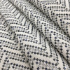 Rushmore in Slate | Upholstery & Heavy Curtain Fabric | Herringbone Chevron in Grey / Blue / Off White | 54 wide | By The Yard