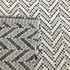 Rushmore in Slate | Upholstery & Heavy Curtain Fabric | Herringbone Chevron in Grey / Blue / Off White | 54 wide | By The Yard