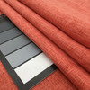 Heathered Coral Red Linen Weave Fabric | Upholstery / Drapery | Medium Weight | 54 wide | By The Yard | Vision in Carnival