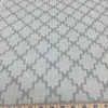 Zia in Mushroom | Upholstery & Curtain Fabric | Geometric Lattice in Grey and Off White | 54 wide | By The Yard