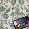 Grand Palace in Turquoise | Upholstery & Heavy Curtain Fabric | Jacobean Floral Jacquard | Green / Turquoise / Gold | 54 wide | By The Yard