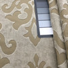 Mistique in Mushroom | Chenille Upholstery Fabric |  Damask in Taupe | 54 wide | By The Yard