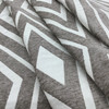 Eternity in Mushroom | Upholstery & Heavy Curtain Fabric | Diamond Design in Taupe and Off White | 54 wide | By The Yard