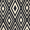 Eternity in Onyx | Upholstery & Heavy Curtain Fabric | Diamond Design in Black and Tan | 54 wide | By The Yard