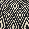 Eternity in Onyx | Upholstery & Heavy Curtain Fabric | Diamond Design in Black and Tan | 54 wide | By The Yard