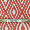 Eternity in Coral | Upholstery & Heavy Curtain Fabric | Diamond Design in Coral and Pearl | 54 wide | By The Yard