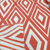 Eternity in Coral | Upholstery & Heavy Curtain Fabric | Diamond Design in Coral and Pearl | 54 wide | By The Yard