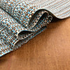 Vista in Mediterranean | Upholstery & Heavy Curtain Fabric | Multicolored Weave in Blue / Brown / Off White   | 54 wide | By The Yard